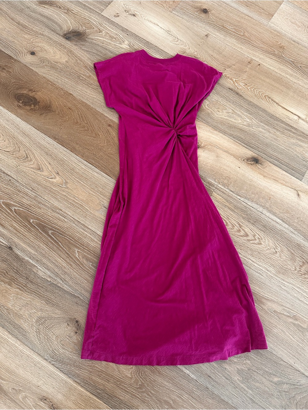 Apiece Apart Volta Twist Dress in Fuschia/Purple - Picture 4 of 4
